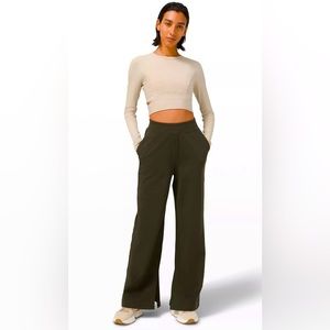 LuluLemon LA High Rise Split Leg Pants